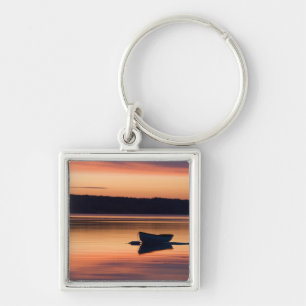 A skiff at sunrise in Eggemoggin Reach in Little Keychain
