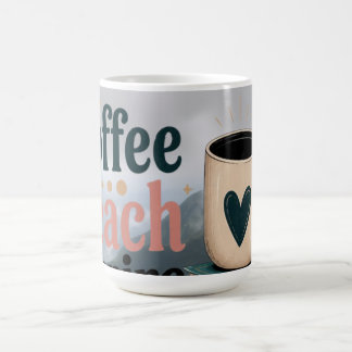 A skilfully designed poster for coffee lovers. mug
