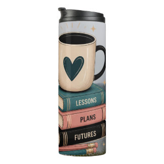 A skilfully designed poster for coffee lovers. thermal tumbler