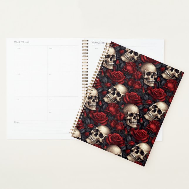 A Skull and Roses Series Design 10 Planner (Display)