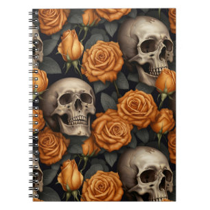 A Skull and Roses Series Design 11 Notebook
