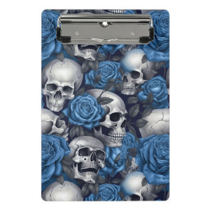 A Skull and Roses Series Design 12 Mini Clipboard
