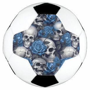 A Skull and Roses Series Design 12 Soccer Ball