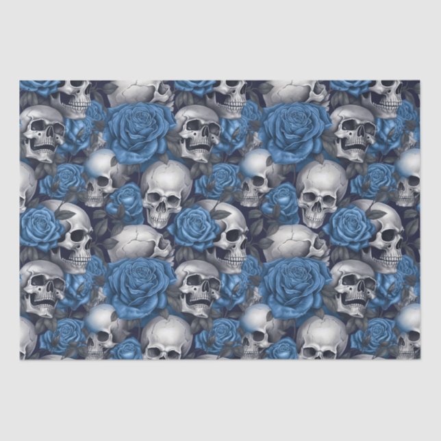 A Skull and Roses Series Design 12 Tissue Paper (Front)