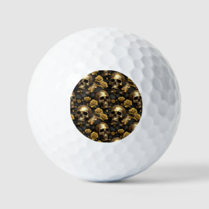 A Skull and Roses Series Design 8 Golf Balls