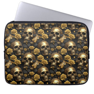A Skull and Roses Series Design 8 Laptop Sleeve