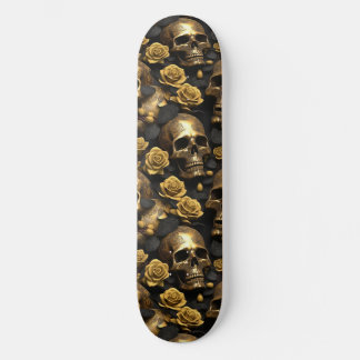 A Skull and Roses Series Design 8 Skateboard