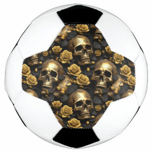 A Skull and Roses Series Design 8 Soccer Ball