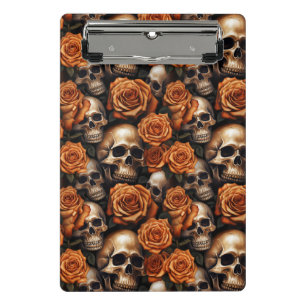 A Skull and Roses Series Design 9 Mini Clipboard