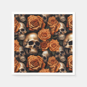 A Skull and Roses Series Design 9 Napkin