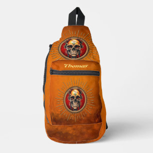 A skull sling bag