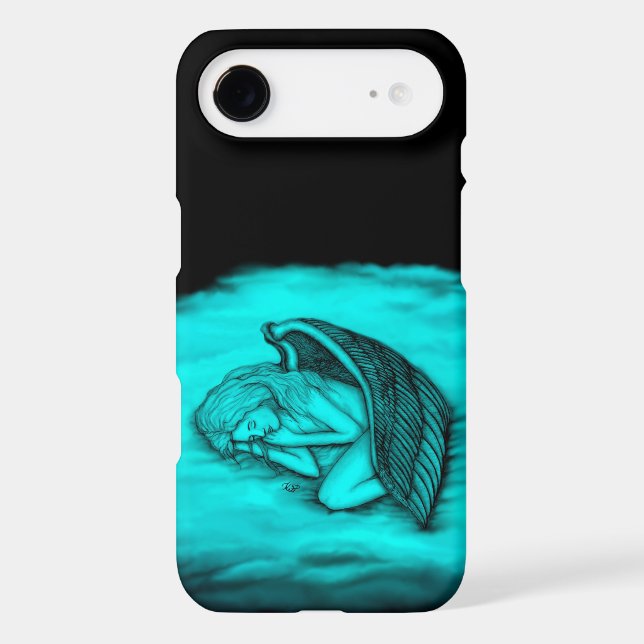 A sleeping Angel , Black and Green Design (Back)