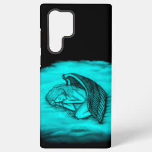 A sleeping Angel , Black and Green Design Samsung Galaxy Case