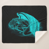 A sleeping Angel , Black and Green Design