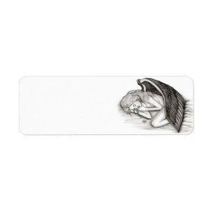 A sleeping Angel , black and white