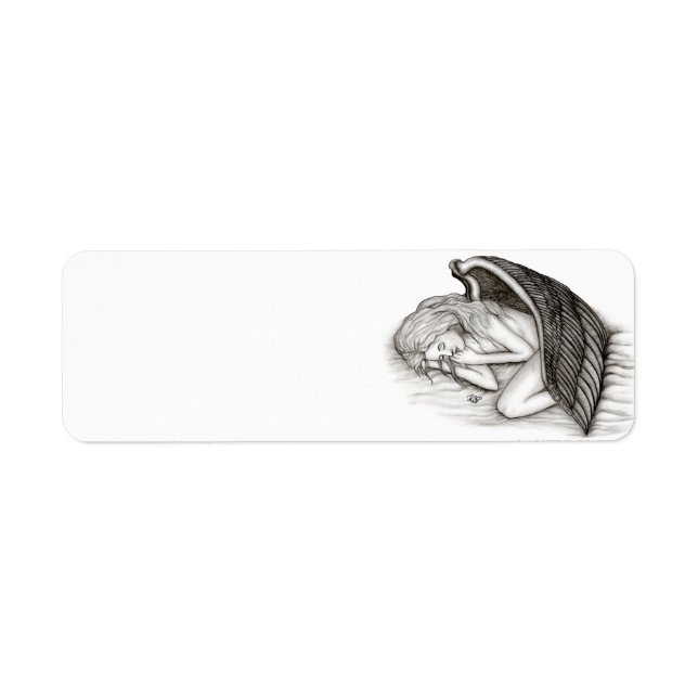 A sleeping Angel , black and white (Front)