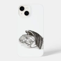 A sleeping Angel , black and white design