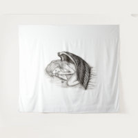 A sleeping Angel , Black and White Design