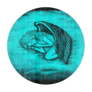 A sleeping Angel Cutting Board