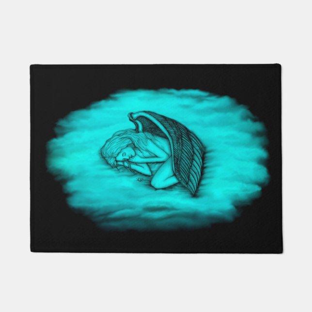 A sleeping Angel Doormat (Front)
