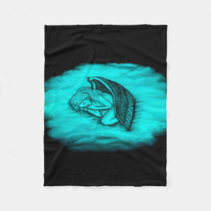 A sleeping Angel Fleece Blanket