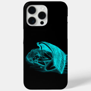A sleeping Angel in black and green Design iPhone 15 Pro Max Case
