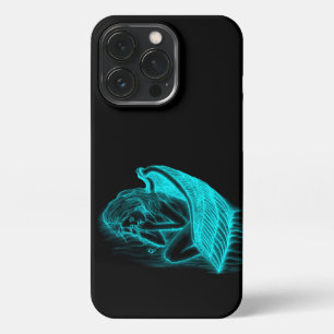 A sleeping Angel in black and green Design iPhone 13 Pro Case