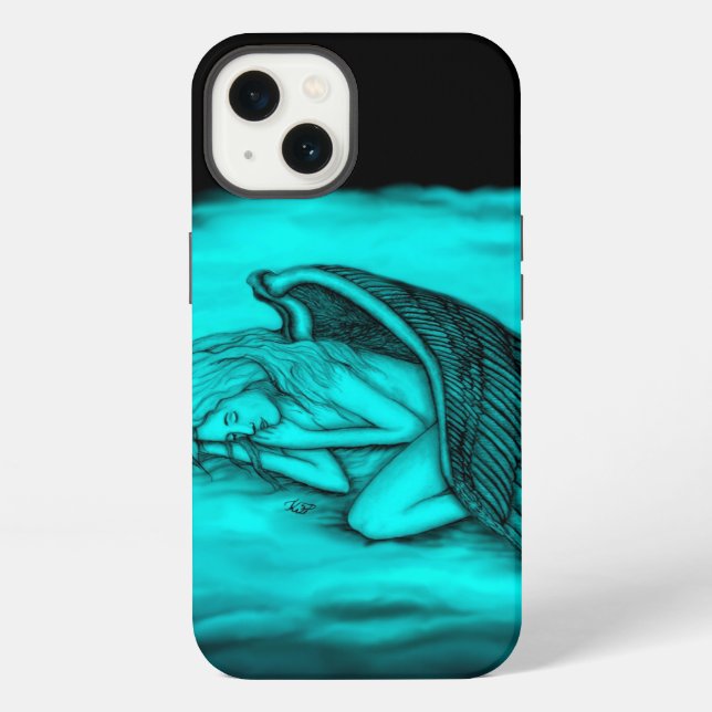 A sleeping Angel iPhone Case (Back)
