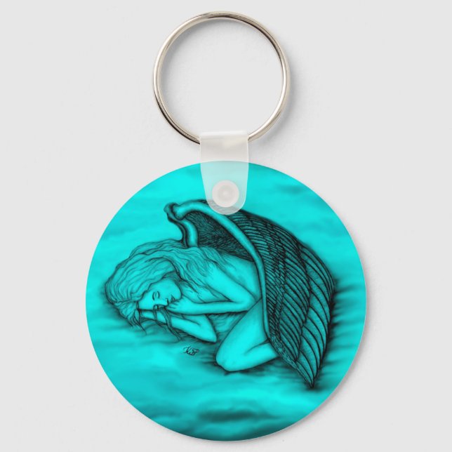 A sleeping Angel Keychain (Front)