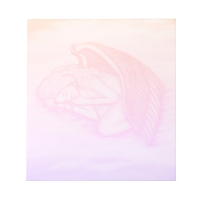 A sleeping Angel Notepad (Front)