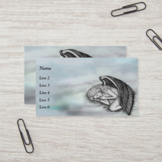 A sleeping Angel on the heavens clouds Business Card
