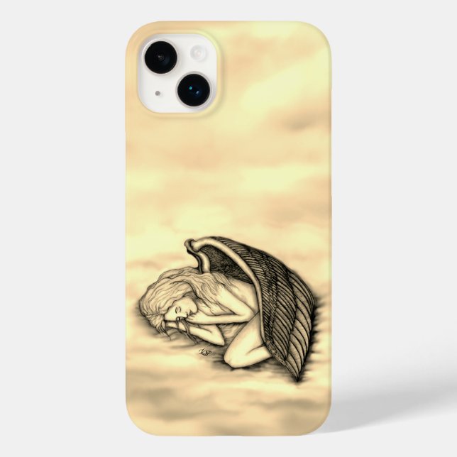 A sleeping Angel on the heavens clouds Case-Mate iPhone Case (Back)