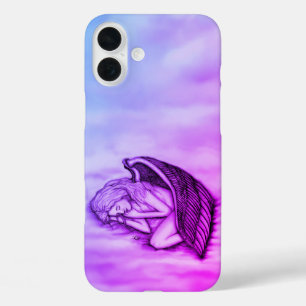 A sleeping Angel on the heavens clouds iPhone 16 Plus Case