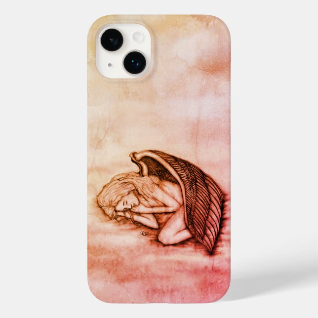 A sleeping Angel on the heavens clouds Case-Mate iPhone Case (Back)