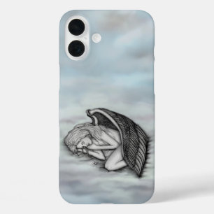 A sleeping Angel on the heavens clouds iPhone 16 Plus Case