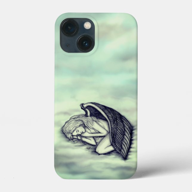 A sleeping Angel on the heavens clouds Case-Mate iPhone Case (Back)