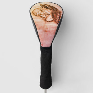 A sleeping Angel on the heavens clouds Golf Head Cover