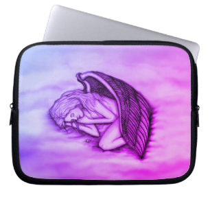 A sleeping Angel on the heavens clouds Laptop Sleeve