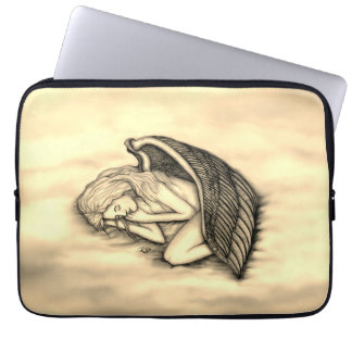 A sleeping Angel on the heavens clouds Laptop Sleeve