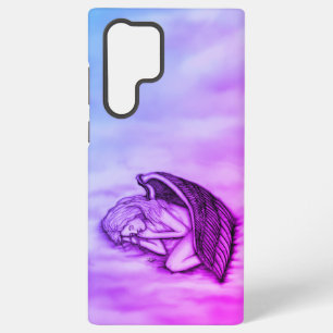 A sleeping Angel on the heavens clouds Samsung Galaxy Case