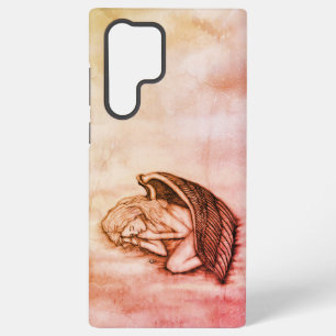 A sleeping Angel on the heavens clouds Samsung Galaxy Case