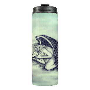 A sleeping Angel on the heavens clouds Thermal Tumbler
