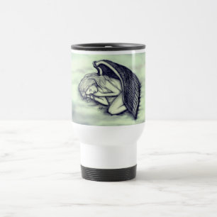 A sleeping Angel on the heavens clouds Travel Mug