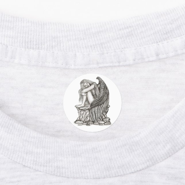 A sleeping Angel on the Stone (Affixed)