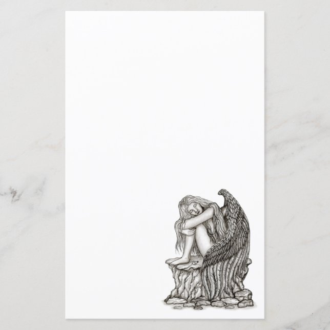 A sleeping Angel on the Stone (Front)