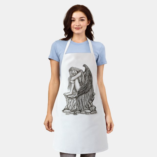 A sleeping Angel on the Stone Apron (Worn)