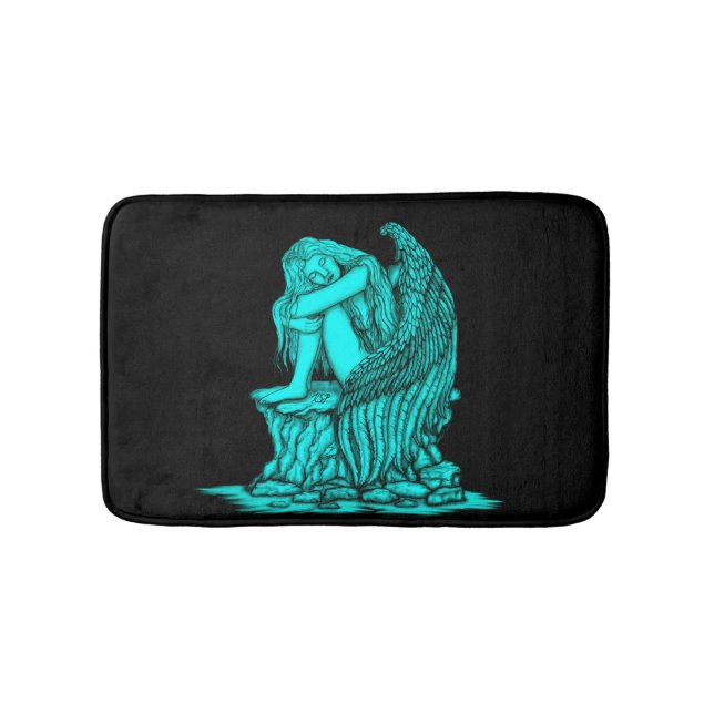 A sleeping Angel on the Stone Bath Mat (Front)