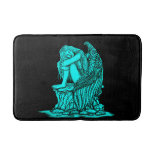 A sleeping Angel on the Stone Bath Mat