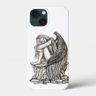 A sleeping Angel on the Stone iPhone 13 Mini Case