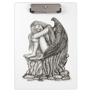 A sleeping Angel on the Stone Clipboard